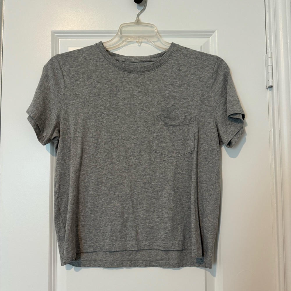 Everlane heather gray organic cotton box-cut tee